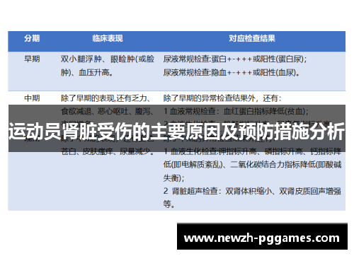 运动员肾脏受伤的主要原因及预防措施分析 运动员肾脏受伤的主要原因及预防措施分析